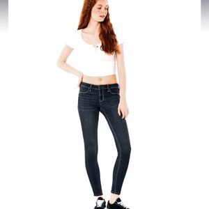 NWOT Hollister Low Rise Dark Jean Legging - 00 Long 23x30